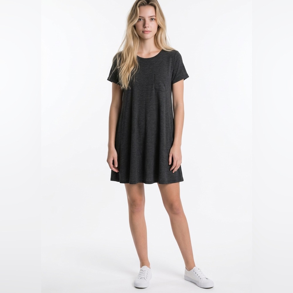 LuLaRoe Grey Pocket Dress